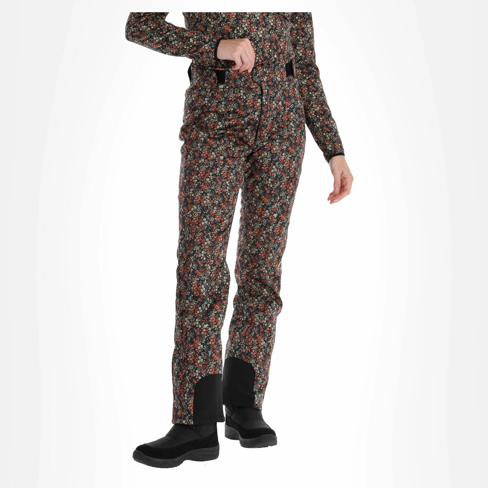 Brunotti, Sunpeak-Flower Pantalones De Esquí Softshell Mujeres Hazel Marrón 4 Brunotti, Sunpeak-Flower Pantalones De Esquí Softshell Mujeres Hazel Marrón - Imagen 4