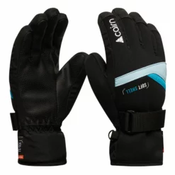 Cairn, Styl C-Tex Guantes De Esquí Niños Frost Lagoon Azul, Negro