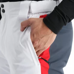 CMP, 30W0487 Pantalones De Esquí Hombres Titanio Blanco, Gris -PARQUE DE ESQUI cmp 30w0487 ba skibroek gevoerd heren grijs wit BA11cmp122b BI 07