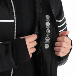 CMP, 31W0117 Chaqueta De Esquí Hombres Negro -PARQUE DE ESQUI cmp 31w0117 aa jas gevoerd heren zwart 22cmpxx121v2 BI 08