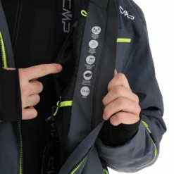 CMP, 31W0307 Chaqueta De Esquí Hombres Titanio Gris -PARQUE DE ESQUI cmp 31w0307 aa jas gevoerd heren titanio grijs 22cmpxx128v1 BI 11
