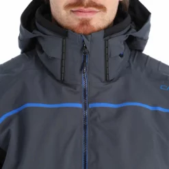 CMP, 31W0317 Chaqueta De Esquí Hombres Titanio Gris -PARQUE DE ESQUI cmp 31w0317 aa jas gevoerd heren titanio grijs 22cmpxx129v4 BI 07