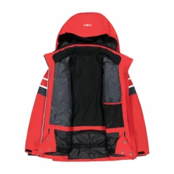 CMP, 31W0524 Chaqueta De Esquí Niños Ferrari Rojo -PARQUE DE ESQUI cmp 31w0524 aa jas gevoerd kinderen ferrari rood 22cmpxx130v1 BI 04