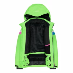 CMP, 32W0075 Chaqueta De Esquí Niños Apple Fluo Verde -PARQUE DE ESQUI cmp 32w0075 aa jas gevoerd kinderen apple fluo groen 22cmpxx137v1 BI 04