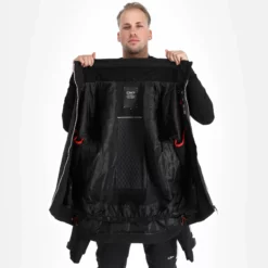 CMP, 32W0157 Chaqueta De Esquí Hombres Negro -PARQUE DE ESQUI cmp 32w0157 aa jas gevoerd heren zwart 22cmpxx140v4 BI 05