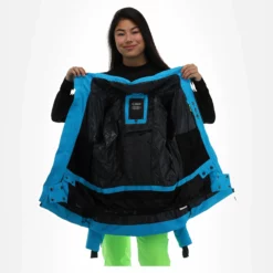 CMP, 32W0236 Chaqueta De Esquí Mujeres Turquioise Azul -PARQUE DE ESQUI cmp 32w0236 aa jas gevoerd dames turquioise blauw 22cmpxx144v1 BI 06