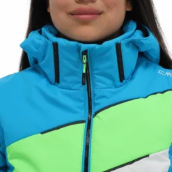 CMP, 32W0236 Chaqueta De Esquí Mujeres Turquioise Azul -PARQUE DE ESQUI cmp 32w0236 aa jas gevoerd dames turquioise blauw 22cmpxx144v1 BI 07