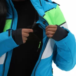 CMP, 32W0236 Chaqueta De Esquí Mujeres Turquioise Azul -PARQUE DE ESQUI cmp 32w0236 aa jas gevoerd dames turquioise blauw 22cmpxx144v1 BI 12