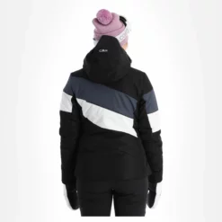 CMP, 32W0236 Chaqueta De Esquí Mujeres Negro -PARQUE DE ESQUI cmp 32w0236 aa jas gevoerd dames zwart 22cmpxx144v4 BI 03