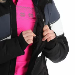 CMP, 32W0236 Chaqueta De Esquí Mujeres Negro -PARQUE DE ESQUI cmp 32w0236 aa jas gevoerd dames zwart 22cmpxx144v4 BI 12