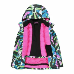 CMP, 39W2085 Chaqueta De Esquí Niños Fluo Turchese Multicolor -PARQUE DE ESQUI cmp 39w2085 aa jas gevoerd kinderen fluo turchese multicolor 22cmpxx152v2 BI 04