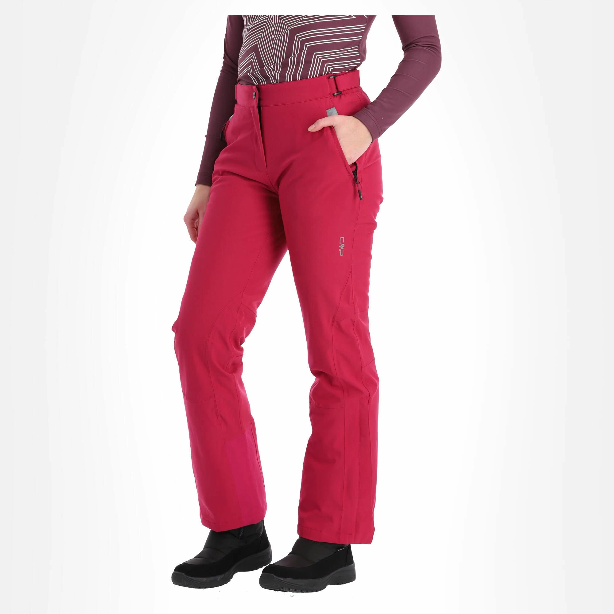 CMP, 3W18596N Pantalones De Esquí Mujeres Sangria Púrpura 2 CMP, 3W18596N Pantalones De Esquí Mujeres Sangria Púrpura - Imagen 2
