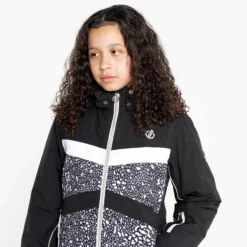 Dare2b, Belief II Chaqueta De Esquí Niños Blanco, Negro -PARQUE DE ESQUI dare2b belief ii aa jas gevoerd kinderen wit zwart 22dare2102v1 BI 11