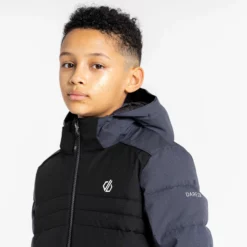 Dare2b, Cheerful II Chaqueta De Esquí Niños Ebony Gris, Negro -PARQUE DE ESQUI dare2b cheerful ii aa jas gevoerd kinderen ebony grijs zwart 22dare2107v1 BI 11