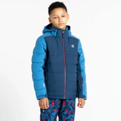 Dare2b, Cheerful II Chaqueta De Esquí Niños Moonlight Denim Azul -PARQUE DE ESQUI dare2b cheerful ii aa jas gevoerd kinderen moonlight denim blauw 22dare2107v3 BI 08