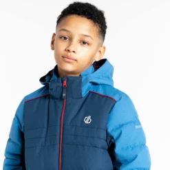 Dare2b, Cheerful II Chaqueta De Esquí Niños Moonlight Denim Azul -PARQUE DE ESQUI dare2b cheerful ii aa jas gevoerd kinderen moonlight denim blauw 22dare2107v3 BI 12