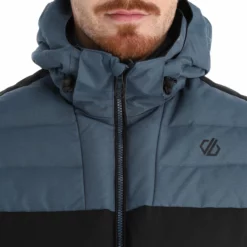 Dare2b, Denote II Chaqueta De Esquí Hombres Gris, Negro 19 Dare2b, Denote II Chaqueta De Esquí Hombres Gris, Negro -PARQUE DE ESQUI dare2b denote ii aa jas gevoerd heren grijs zwart 22dare2126v3 BI 07