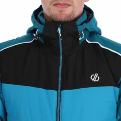 Dare2b, Embodied Chaqueta De Esquí Hombres Fjord Azul, Negro -PARQUE DE ESQUI dare2b embodied aa jas gevoerd heren fjord blauw zwart 22dare2128v2 BI 10