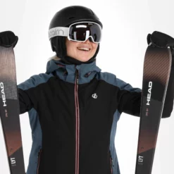 Dare2b, Enliven Chaqueta De Esquí Mujeres Gris, Negro -PARQUE DE ESQUI dare2b enliven aa jas gevoerd dames grijs zwart 22dare2154v4 BI 06