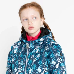 Dare2b, Girls Verdict Chaqueta De Esquí Niños Floral Print River Azul -PARQUE DE ESQUI dare2b girls verdict aa jas gevoerd kinderen floral print river 22dare2101v3 BI 11