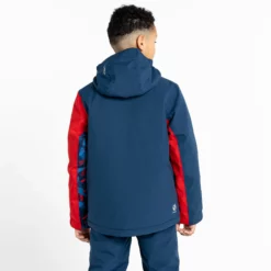Dare2b, Glee II Chaqueta De Esquí Niños Moonlight Denim Azul, Rojo -PARQUE DE ESQUI dare2b glee ii aa jas gevoerd kinderen moonlight denim blauw rood 22dare2108v3 BI 10