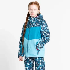 Dare2b, Humour II Chaqueta De Esquí Niños Floral Print River Azul -PARQUE DE ESQUI dare2b humour ii aa jas gevoerd kinderen floral print river blauw 22dare2109v5 BI 04