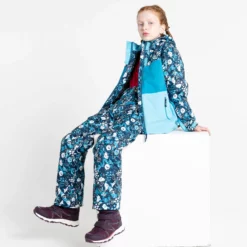 Dare2b, Humour II Chaqueta De Esquí Niños Floral Print River Azul -PARQUE DE ESQUI dare2b humour ii aa jas gevoerd kinderen floral print river blauw 22dare2109v5 BI 05