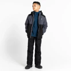 Dare2b, Impose III Chaqueta De Esquí Niños Ebony Gris, Negro -PARQUE DE ESQUI dare2b impose iii aa jas gevoerd kinderen ebony grijs zwart 22dare2110v1 BI 09