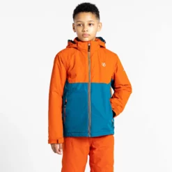 Dare2b, Impose III Chaqueta De Esquí Niños Rusty Azul, Naranja -PARQUE DE ESQUI dare2b impose iii aa jas gevoerd kinderen rusty blauw oranje 22dare2110v3 BI 08