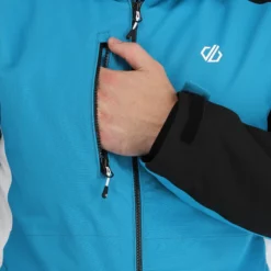 Dare2b, Remit Chaqueta De Esquí Hombres Fjord Azul, Negro -PARQUE DE ESQUI dare2b remit aa jas gevoerd heren fjord blauw zwart 22dare2127v2 BI 11