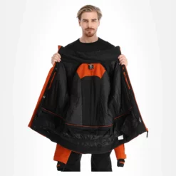 Dare2b, Supernova II Chaqueta De Esquí Hombres Burnt Brick Marrón, Negro -PARQUE DE ESQUI dare2b supernova ii aa jas gevoerd heren burnt brick bruin zwart 22dare2125v2 BI 06