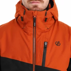 Dare2b, Supernova II Chaqueta De Esquí Hombres Burnt Brick Marrón, Negro -PARQUE DE ESQUI dare2b supernova ii aa jas gevoerd heren burnt brick bruin zwart 22dare2125v2 BI 12