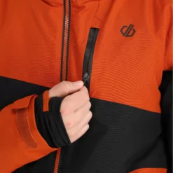 Dare2b, Supernova II Chaqueta De Esquí Hombres Burnt Brick Marrón, Negro -PARQUE DE ESQUI dare2b supernova ii aa jas gevoerd heren burnt brick bruin zwart 22dare2125v2 BI 13