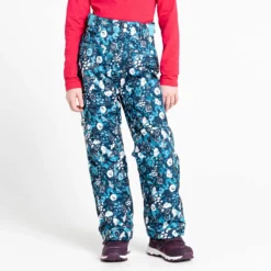 Dare2b, Timeout II Pantalones De Esquí Niños Floral Print River Azul -PARQUE DE ESQUI dare2b timeout ii ba skibroek gevoerd kinderen floral print river 22dare2111v3 BI 11