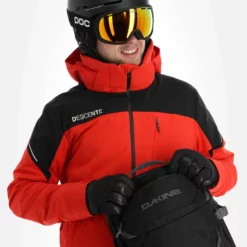 Descente, Adrien Chaqueta De Esquí Hombres Electric Rojo -PARQUE DE ESQUI descente adrien aa jas gevoerd heren electric rood 22desce109v4 BI 05