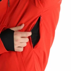 Descente, Adrien Chaqueta De Esquí Hombres Electric Rojo -PARQUE DE ESQUI descente adrien aa jas gevoerd heren electric rood 22desce109v4 BI 11