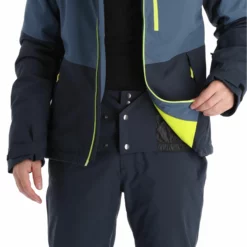 Fischer, Bansko Chaqueta De Esquí Hombres Sea Gris -PARQUE DE ESQUI fischer bansko aa jas gevoerd heren sea grijs 22fisch107v2 BI 09