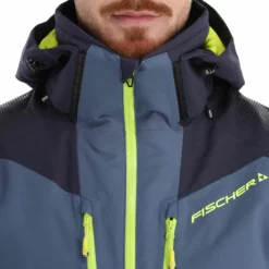 Fischer, Rc4 Chaqueta De Esquí Hombres Sea Gris -PARQUE DE ESQUI fischer rc4 aa jas gevoerd heren sea grijs 22fisch105v5 BI 07