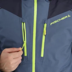 Fischer, Rc4 Chaqueta De Esquí Hombres Sea Gris -PARQUE DE ESQUI fischer rc4 aa jas gevoerd heren sea grijs 22fisch105v5 BI 12