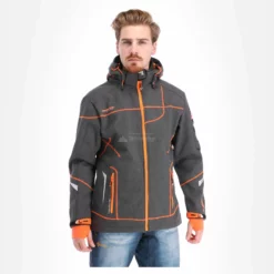 Geographical Norway, Tushiba Men 007 + Bs Chaqueta De Esquí Softshell Hombres Dark Gris, Naranja -PARQUE DE ESQUI geographical norway tushiba 007 softshell ski jas heren dark grijsoranje ac19geow11a 04.3635