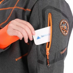 Geographical Norway, Tushiba Men 007 + Bs Chaqueta De Esquí Softshell Hombres Dark Gris, Naranja -PARQUE DE ESQUI geographical norway tushiba 007 softshell ski jas heren dark grijsoranje ac19geow11a 06.3635