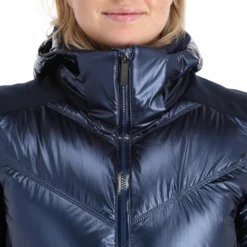 Head, Frost Chaqueta De Esquí Mujeres Metalic Denim Azul -PARQUE DE ESQUI head frost aa jas gevoerd dames metalic denim blauw 22headx150v2 BI 07