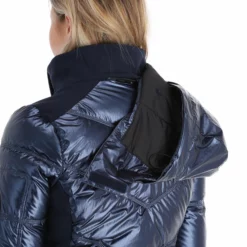 Head, Frost Chaqueta De Esquí Mujeres Metalic Denim Azul -PARQUE DE ESQUI head frost aa jas gevoerd dames metalic denim blauw 22headx150v2 BI 12
