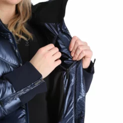 Head, Frost Chaqueta De Esquí Mujeres Metalic Denim Azul -PARQUE DE ESQUI head frost aa jas gevoerd dames metalic denim blauw 22headx150v2 BI 15