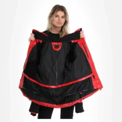 Head, Frost Chaqueta De Esquí Mujeres Metallic Rojo -PARQUE DE ESQUI head frost aa jas gevoerd dames metallic rood 22headx150v3 BI 06