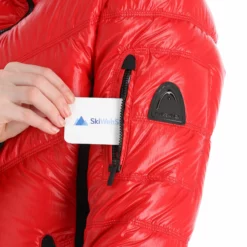 Head, Frost Chaqueta De Esquí Mujeres Metallic Rojo -PARQUE DE ESQUI head frost aa jas gevoerd dames metallic rood 22headx150v3 BI 08
