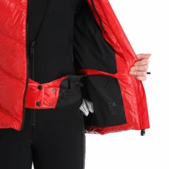Head, Frost Chaqueta De Esquí Mujeres Metallic Rojo -PARQUE DE ESQUI head frost aa jas gevoerd dames metallic rood 22headx150v3 BI 10