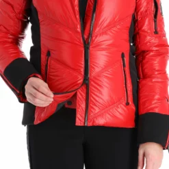 Head, Frost Chaqueta De Esquí Mujeres Metallic Rojo -PARQUE DE ESQUI head frost aa jas gevoerd dames metallic rood 22headx150v3 BI 11
