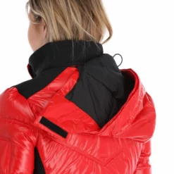 Head, Frost Chaqueta De Esquí Mujeres Metallic Rojo -PARQUE DE ESQUI head frost aa jas gevoerd dames metallic rood 22headx150v3 BI 12