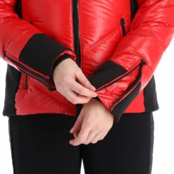Head, Frost Chaqueta De Esquí Mujeres Metallic Rojo -PARQUE DE ESQUI head frost aa jas gevoerd dames metallic rood 22headx150v3 BI 13